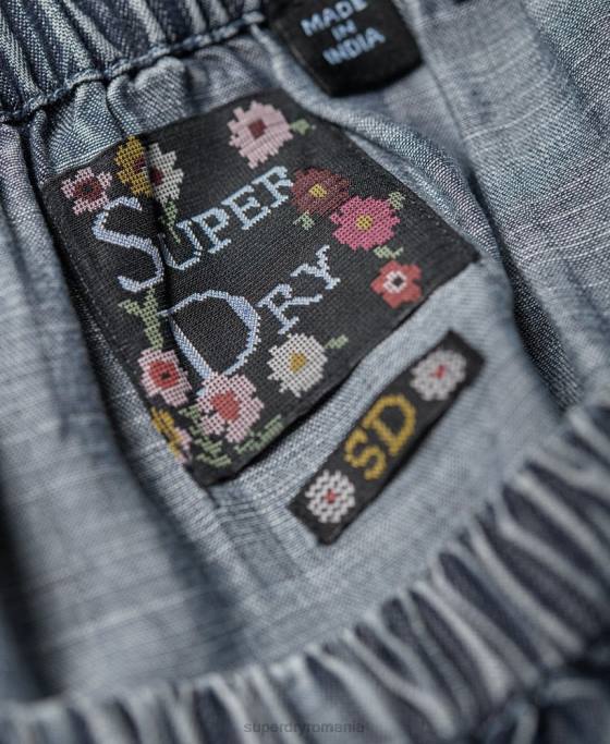 Superdry helena top îmbrăcăminte albastru femei JX0Z3069