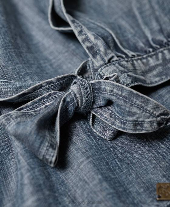 Superdry helena top îmbrăcăminte albastru femei JX0Z3069