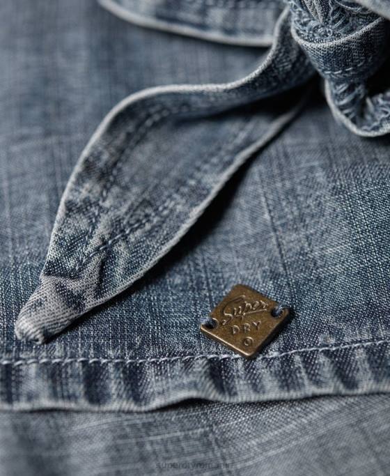 Superdry helena top îmbrăcăminte albastru femei JX0Z3069