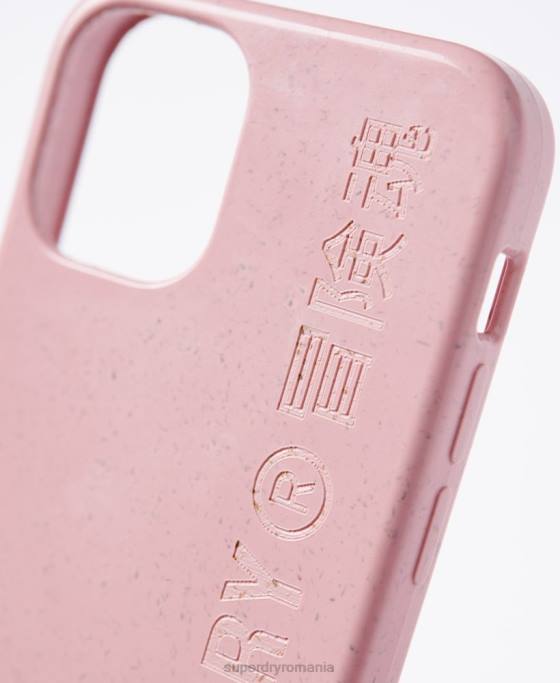 Superdry husa snap telefon iphone 12 mini accesorii roz bărbați JX0Z6420