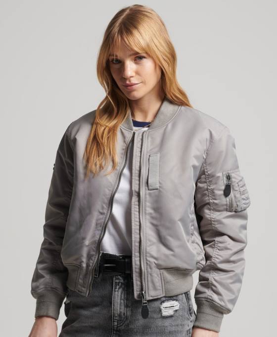 Superdry jacheta bomber ma1 îmbrăcăminte gri femei JX0Z5699