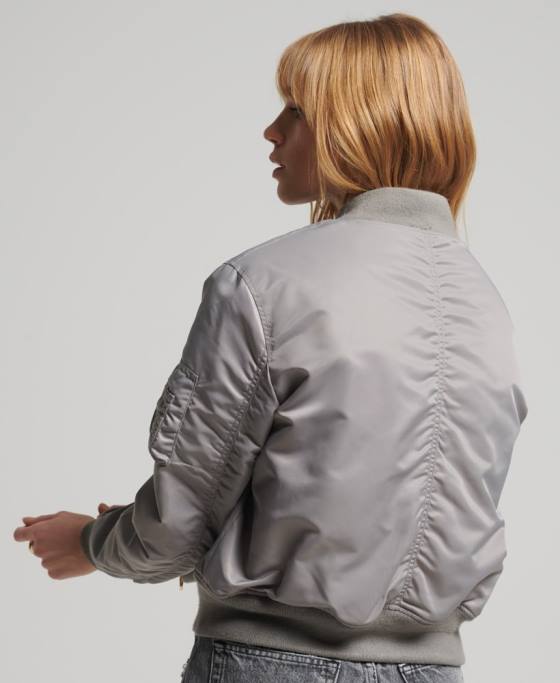 Superdry jacheta bomber ma1 îmbrăcăminte gri femei JX0Z5699