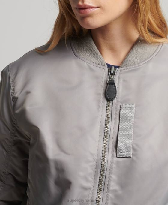 Superdry jacheta bomber ma1 îmbrăcăminte gri femei JX0Z5699