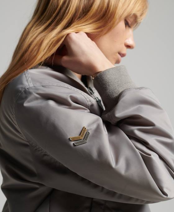 Superdry jacheta bomber ma1 îmbrăcăminte gri femei JX0Z5699