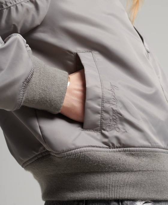 Superdry jacheta bomber ma1 îmbrăcăminte gri femei JX0Z5699