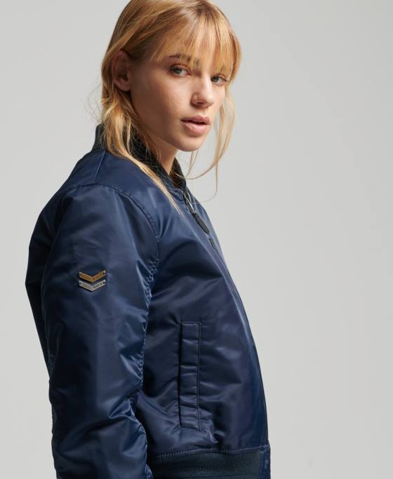 Superdry jacheta bomber ma1 îmbrăcăminte marina femei JX0Z5431