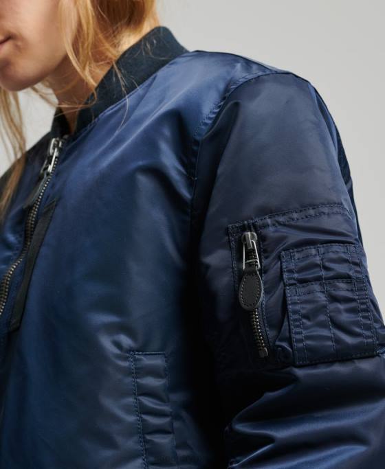 Superdry jacheta bomber ma1 îmbrăcăminte marina femei JX0Z5431