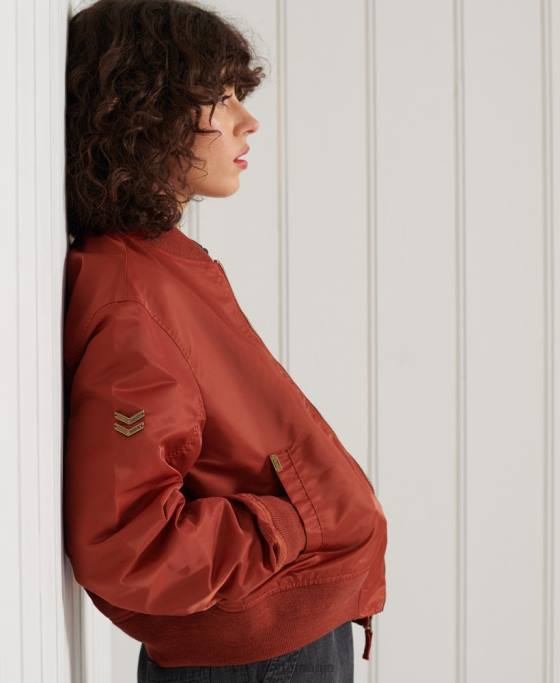 Superdry jacheta bomber ma1 îmbrăcăminte roșu femei JX0Z3837