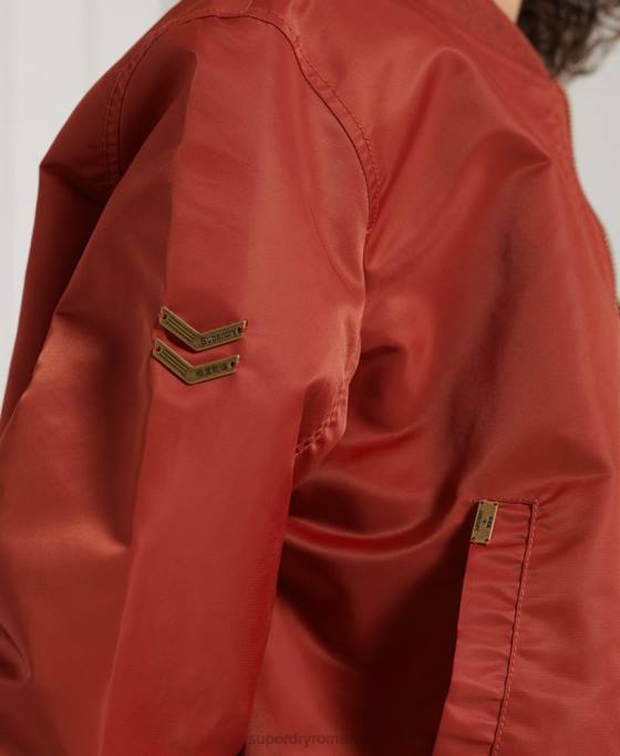 Superdry jacheta bomber ma1 îmbrăcăminte roșu femei JX0Z3837