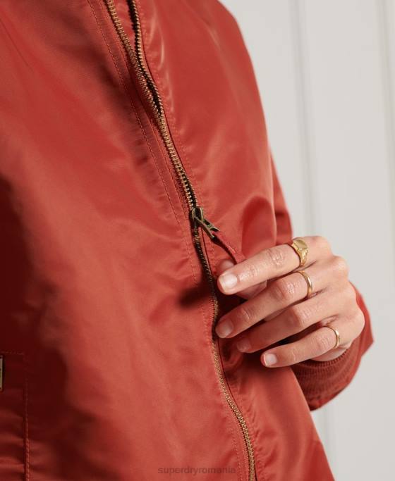 Superdry jacheta bomber ma1 îmbrăcăminte roșu femei JX0Z3837