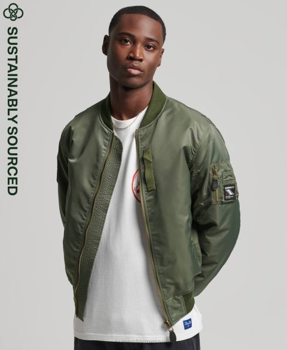 Superdry jacheta bomber ma1 îmbrăcăminte verde bărbați JX0Z1107