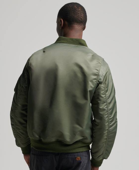Superdry jacheta bomber ma1 îmbrăcăminte verde bărbați JX0Z1107
