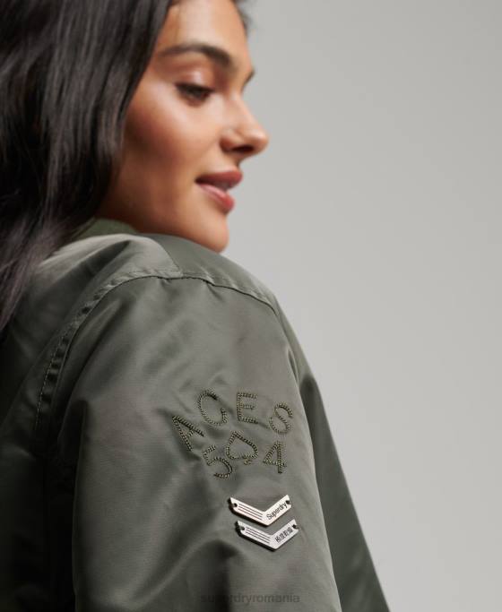 Superdry jacheta bomber ma1 îmbrăcăminte verde femei JX0Z5644