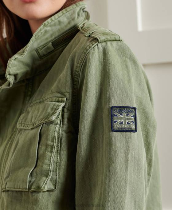 Superdry jacheta camari rookie îmbrăcăminte verde femei JX0Z5681