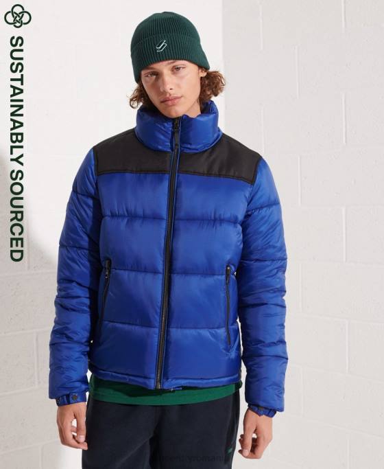 Superdry jacheta cod îmbrăcăminte albastru bărbați JX0Z4677