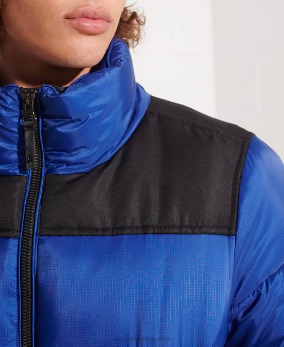 Superdry jacheta cod îmbrăcăminte albastru bărbați JX0Z4677