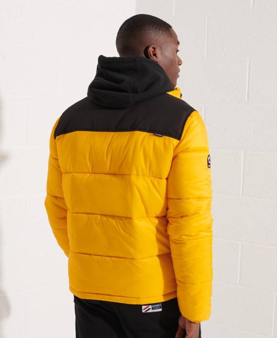 Superdry jacheta cod îmbrăcăminte galben bărbați JX0Z4510