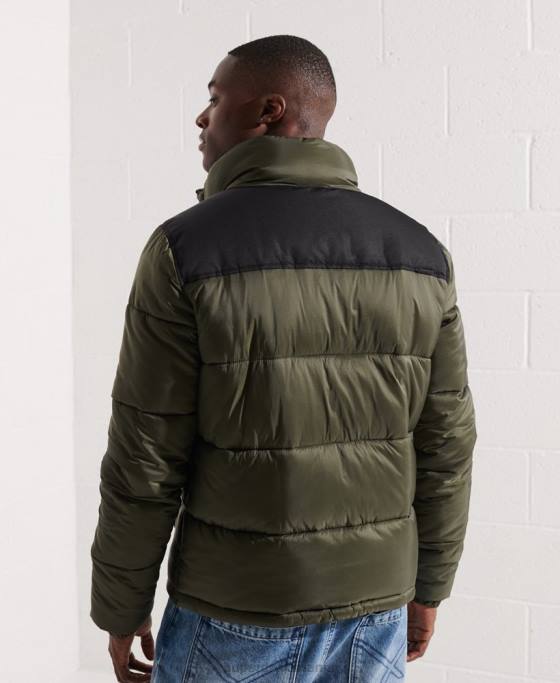 Superdry jacheta cod îmbrăcăminte kaki bărbați JX0Z4645