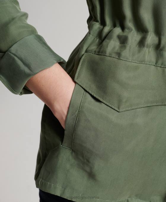 Superdry jacheta cupro m65 îmbrăcăminte verde femei JX0Z3544