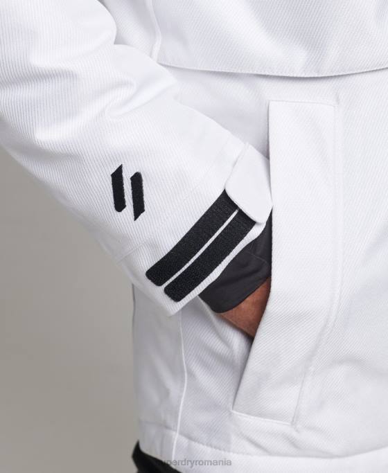Superdry jacheta de freeride îmbrăcăminte alb bărbați JX0Z1116