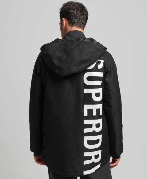Superdry jacheta de freeride îmbrăcăminte negru bărbați JX0Z981