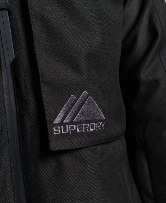 Superdry jacheta de freeride îmbrăcăminte negru bărbați JX0Z981