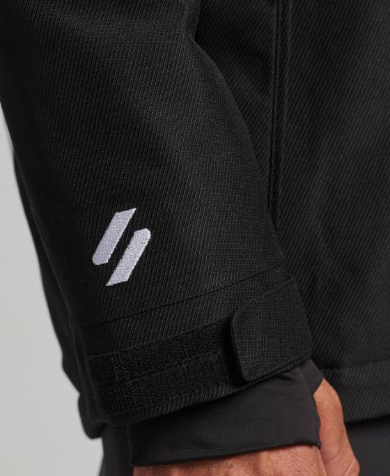 Superdry jacheta de freeride îmbrăcăminte negru bărbați JX0Z981