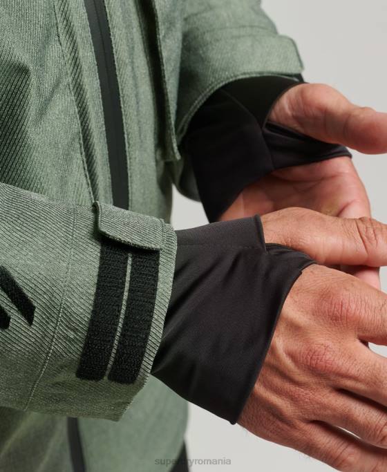 Superdry jacheta de freeride îmbrăcăminte verde bărbați JX0Z982