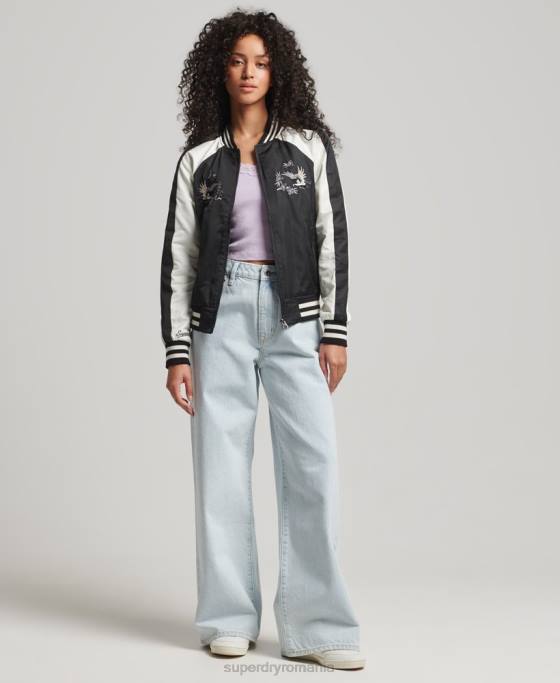 Superdry jacheta suika îmbrăcăminte negru femei JX0Z3840