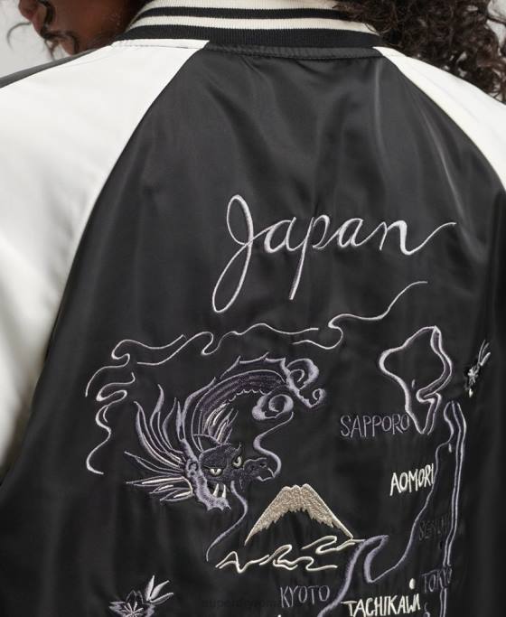 Superdry jacheta suika îmbrăcăminte negru femei JX0Z3840