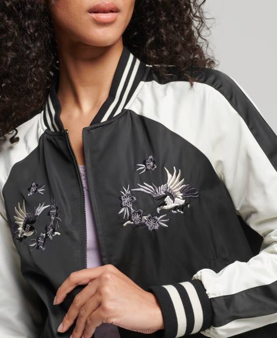 Superdry jacheta suika îmbrăcăminte negru femei JX0Z3840