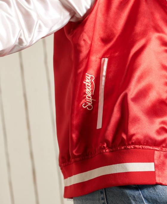 Superdry jacheta suika îmbrăcăminte roșu femei JX0Z5522