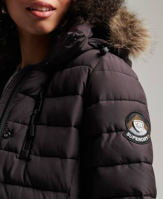 Superdry jacheta super fuji îmbrăcăminte Violet femei JX0Z3656