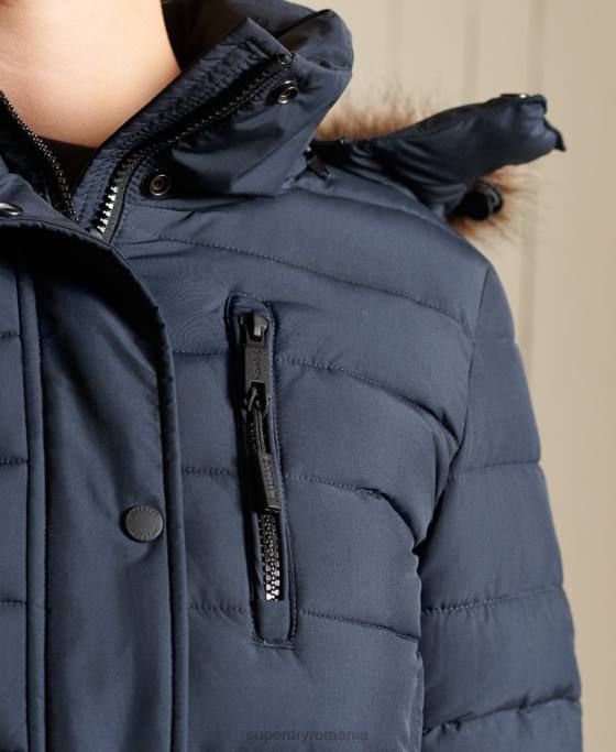 Superdry jacheta super fuji îmbrăcăminte marina femei JX0Z3834