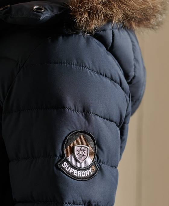 Superdry jacheta super fuji îmbrăcăminte marina femei JX0Z3834