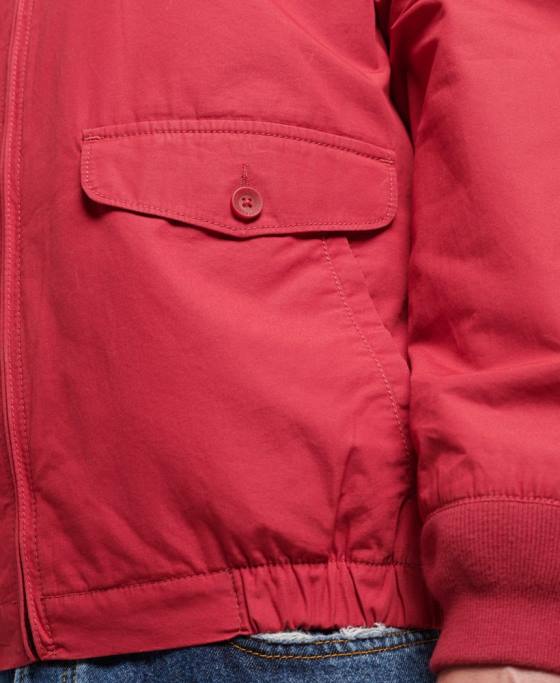 Superdry jachetă Harrington colegială de epocă îmbrăcăminte roșu bărbați JX0Z4466