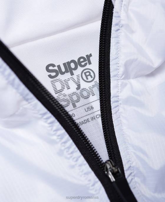 Superdry jachetă activ liliac îmbrăcăminte alb femei JX0Z5721