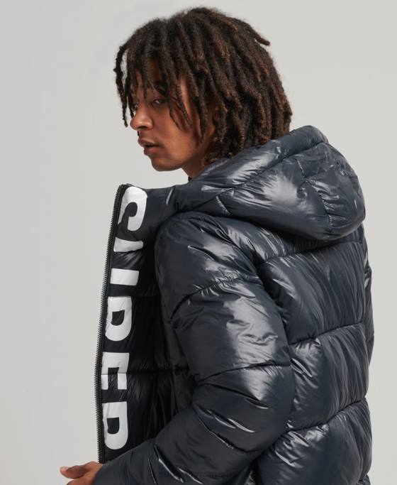 Superdry jachetă alpină cu glugă de munte îmbrăcăminte marina bărbați JX0Z4581