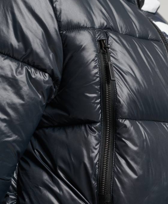 Superdry jachetă alpină cu glugă de munte îmbrăcăminte marina bărbați JX0Z4581