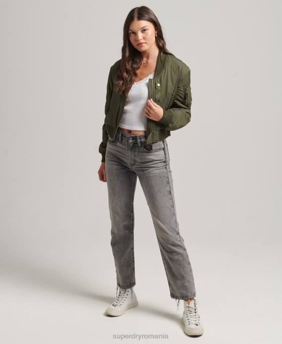 Superdry jachetă aviator militar ma1 îmbrăcăminte kaki femei JX0Z5569