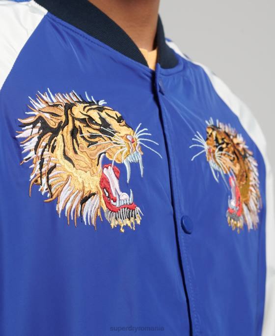 Superdry jachetă bomber Suika îmbrăcăminte albastru bărbați JX0Z4463