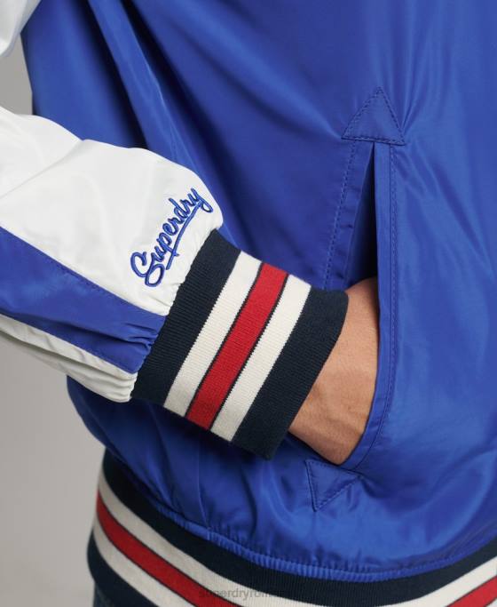 Superdry jachetă bomber Suika îmbrăcăminte albastru bărbați JX0Z4463