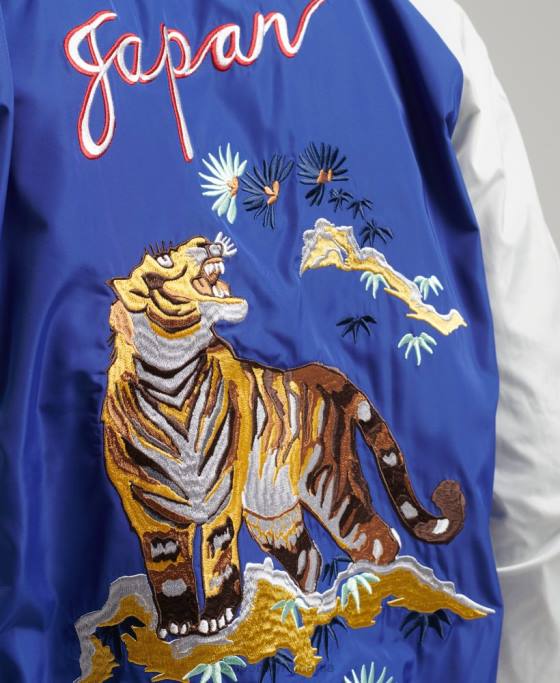 Superdry jachetă bomber Suika îmbrăcăminte albastru bărbați JX0Z4463