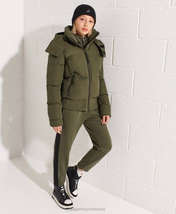 Superdry jachetă bomber code everest îmbrăcăminte kaki femei JX0Z5613