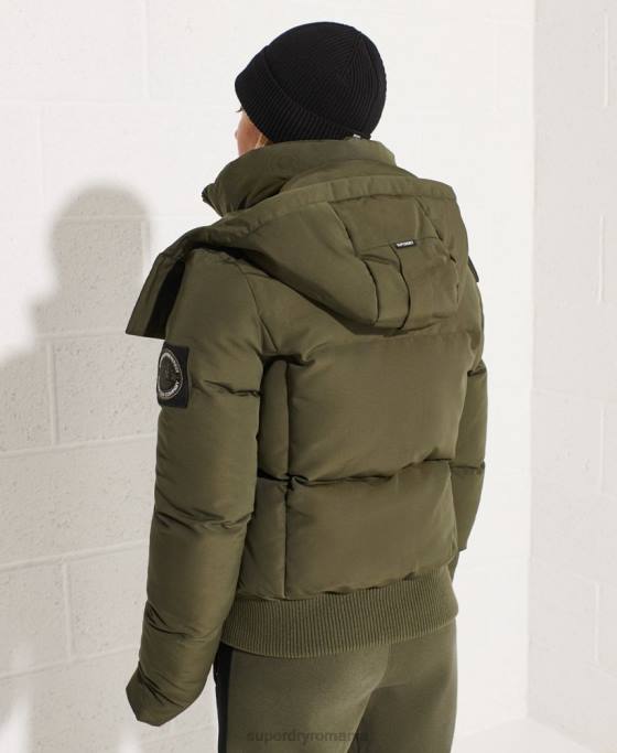 Superdry jachetă bomber code everest îmbrăcăminte kaki femei JX0Z5613