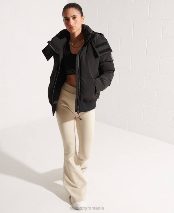 Superdry jachetă bomber code everest îmbrăcăminte negru femei JX0Z5673