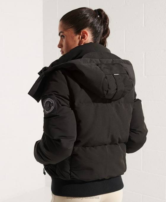 Superdry jachetă bomber code everest îmbrăcăminte negru femei JX0Z5673