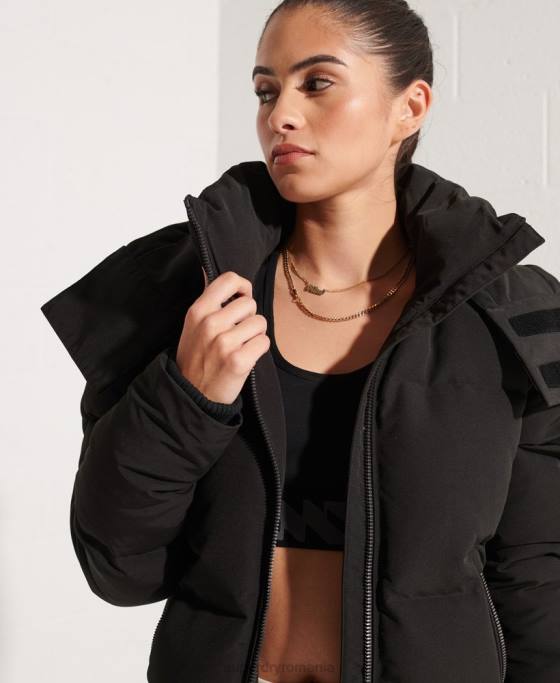 Superdry jachetă bomber code everest îmbrăcăminte negru femei JX0Z5673