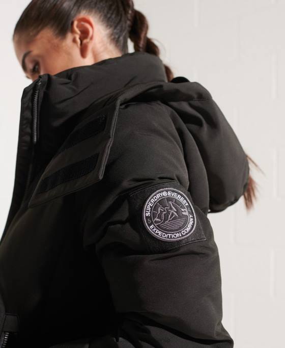 Superdry jachetă bomber code everest îmbrăcăminte negru femei JX0Z5673