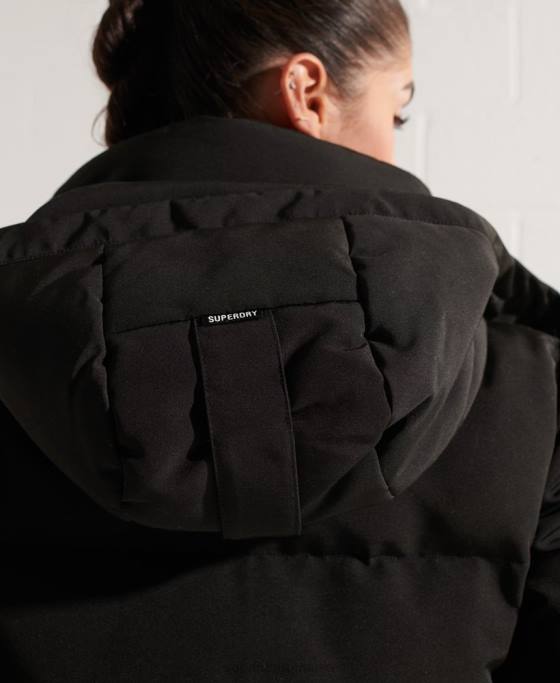 Superdry jachetă bomber code everest îmbrăcăminte negru femei JX0Z5673